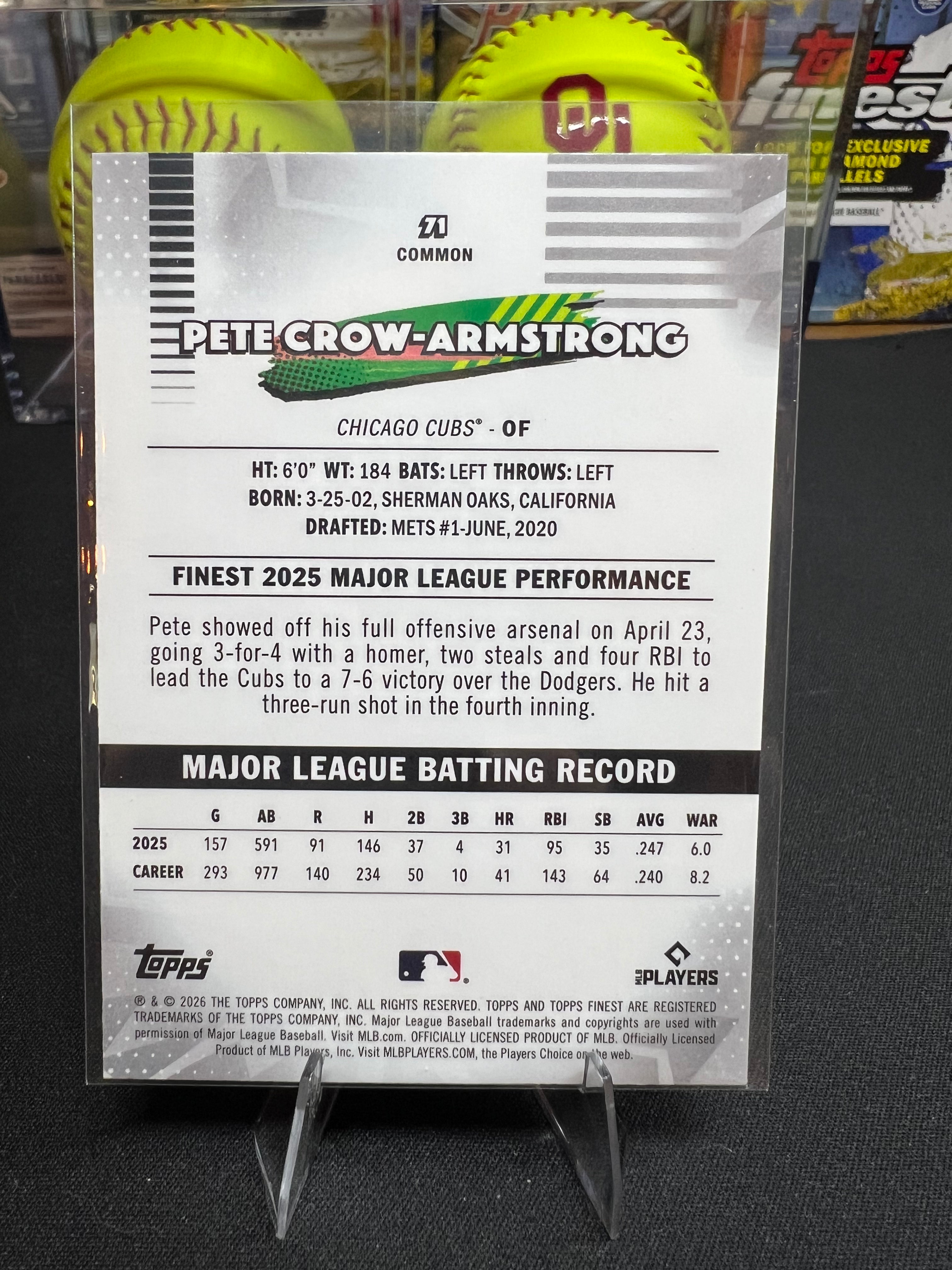 Pete Crow-Armstrong - 2026 Topps Finest #71