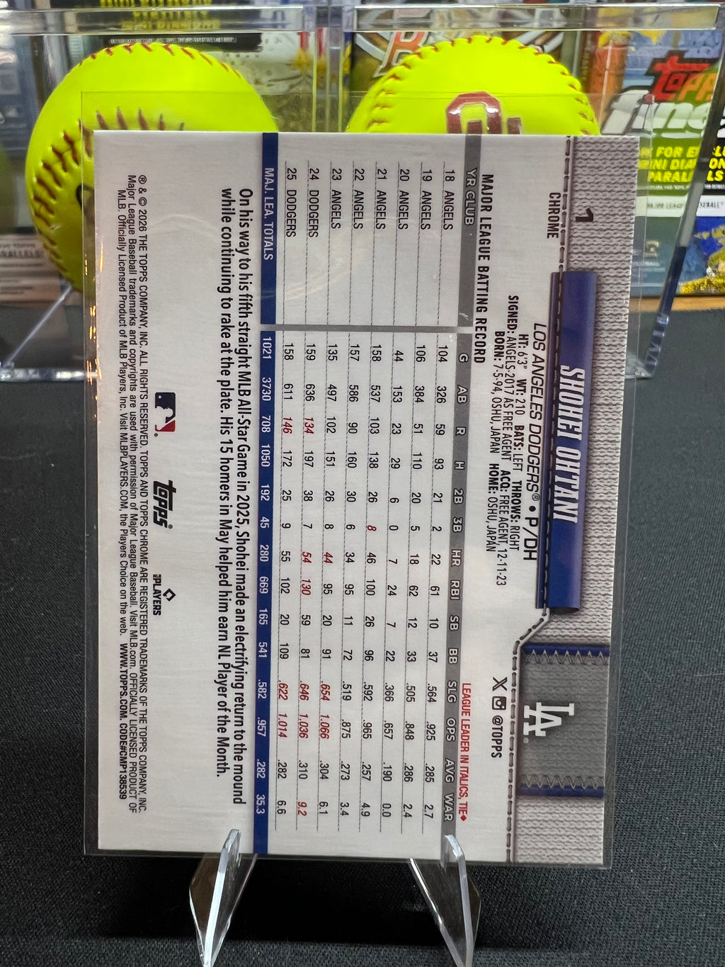 Shohei Ohtani - 2026 Topps Chrome Logofractor #1