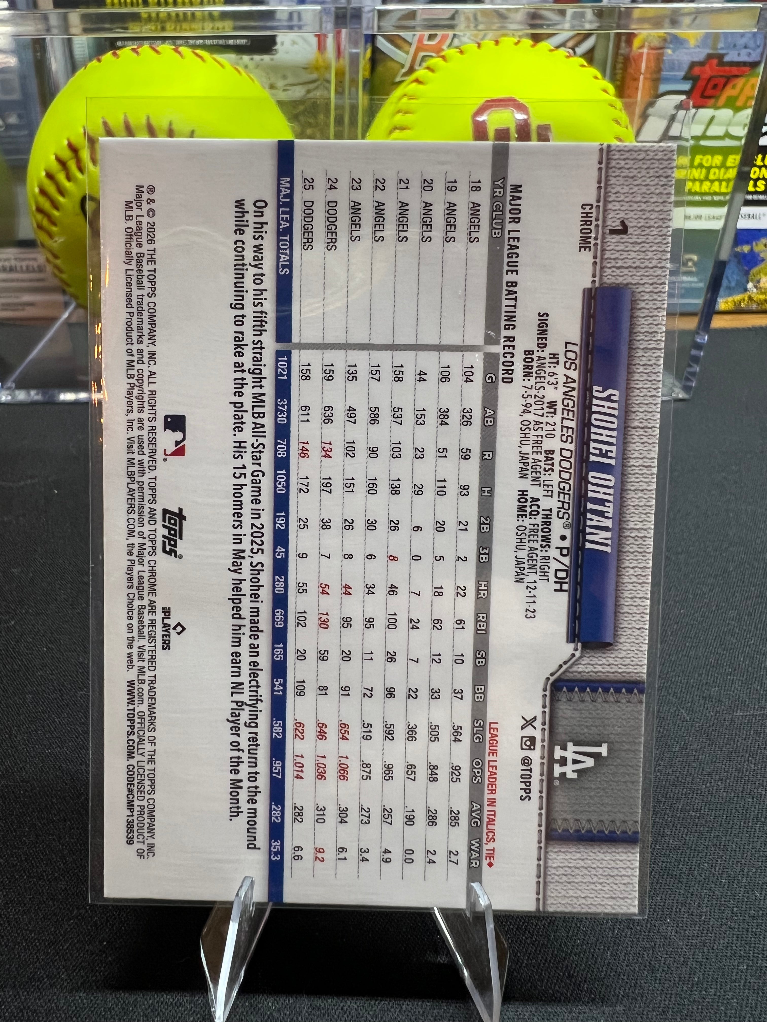 Shohei Ohtani - 2026 Topps Chrome Logofractor #1