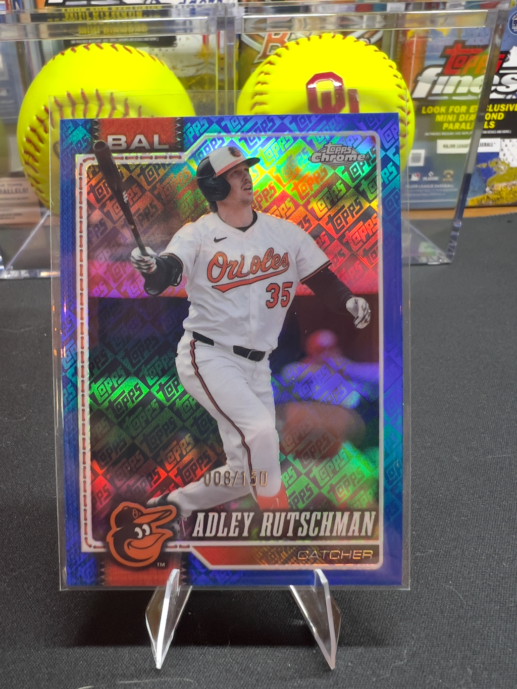 Adley Rutschman - 2026 Topps Chrome Blue Logofractor #298 8/150