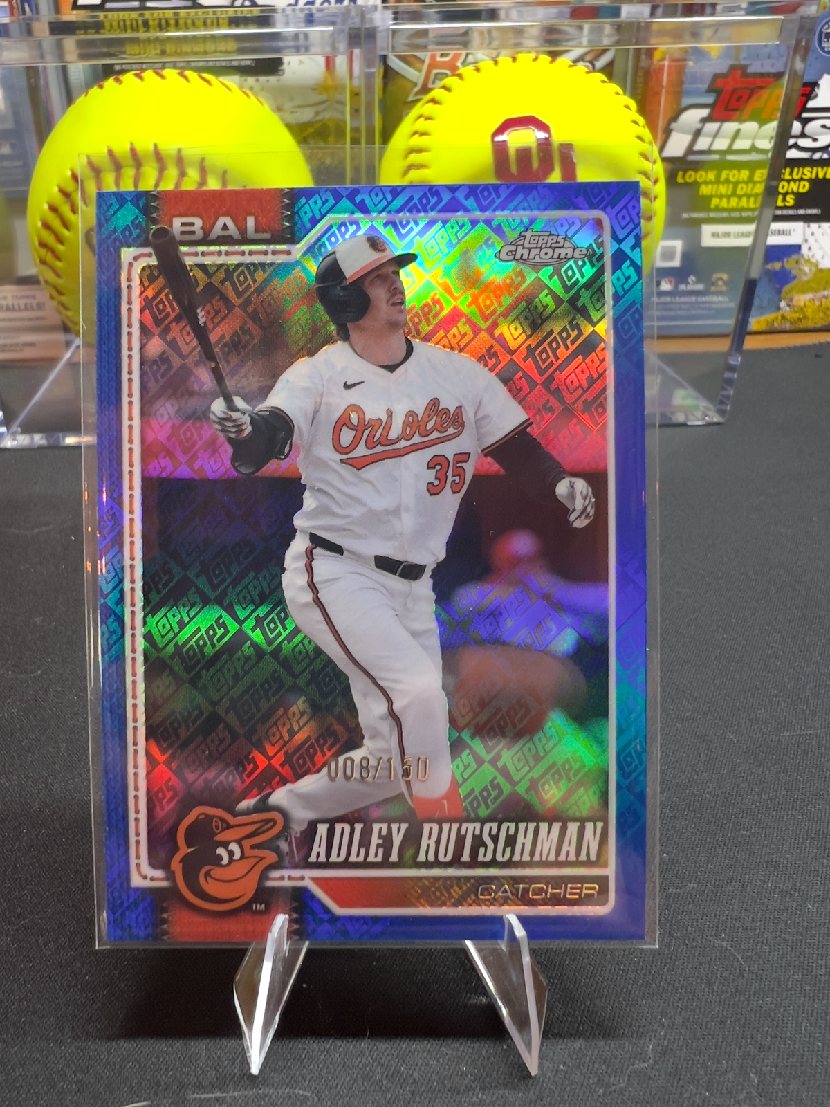 Adley Rutschman - 2026 Topps Chrome Blue Logofractor #298 8/150