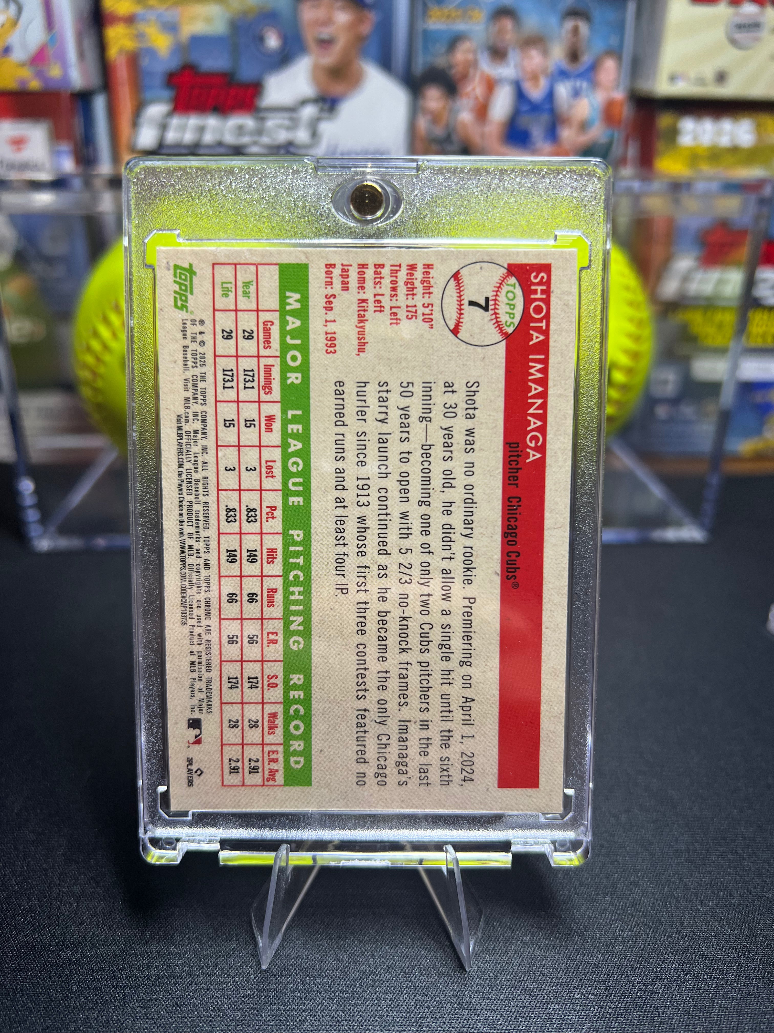 Shota Imanaga - 2025 Topps Chrome Platinum Speckle Refractor #7