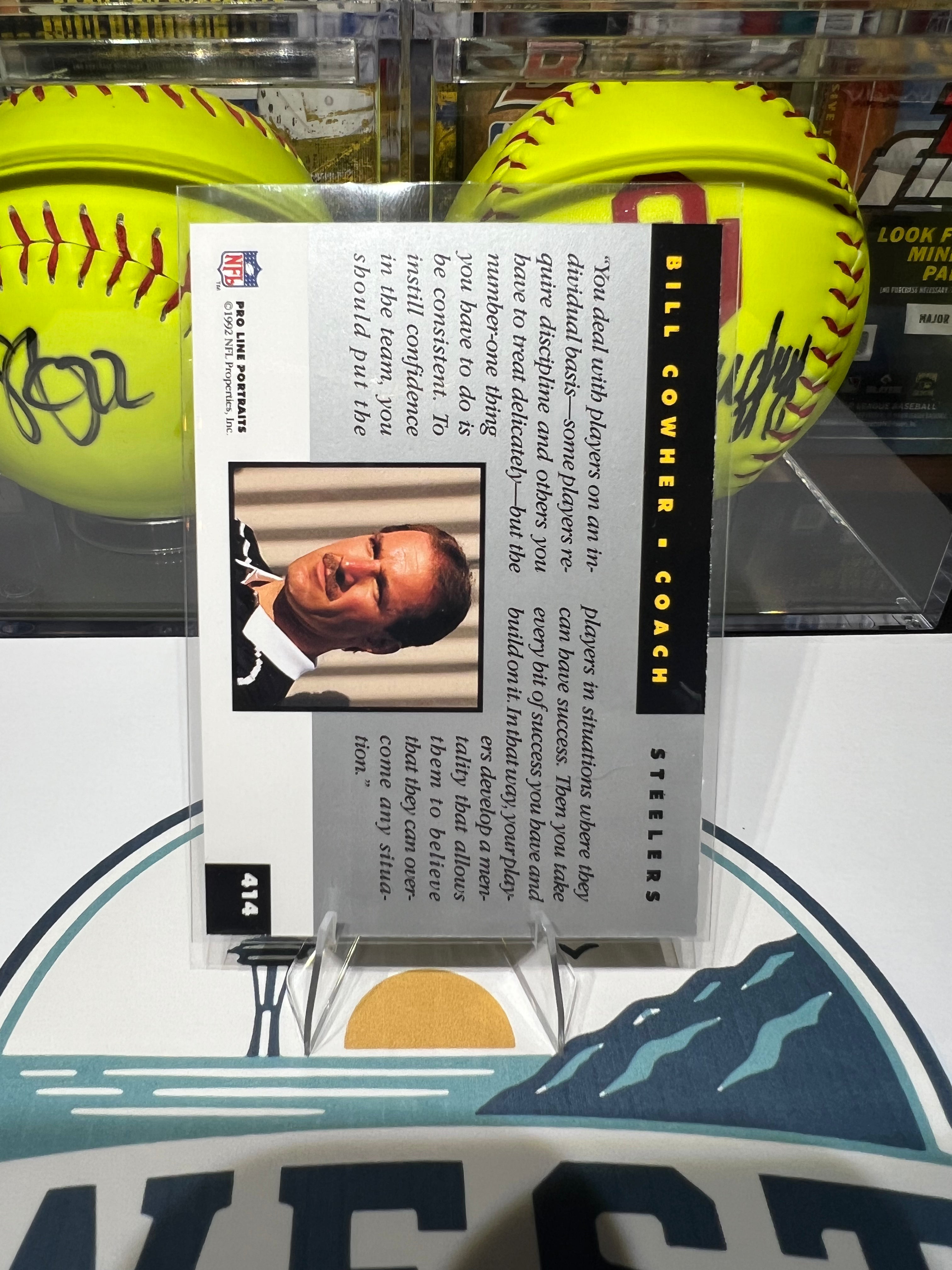 Bill Cowher - 1992 Pro Line Portraits #414
