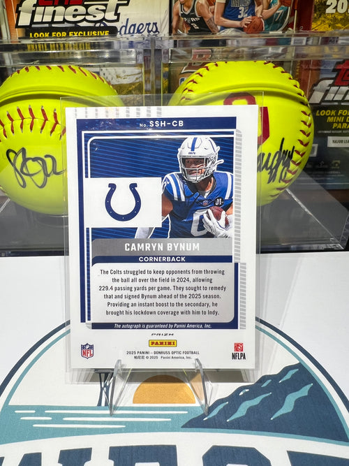 Camryn Bynum - 2025 Panini Donruss Optic Signature Series Holo Autograph #SSH-CB