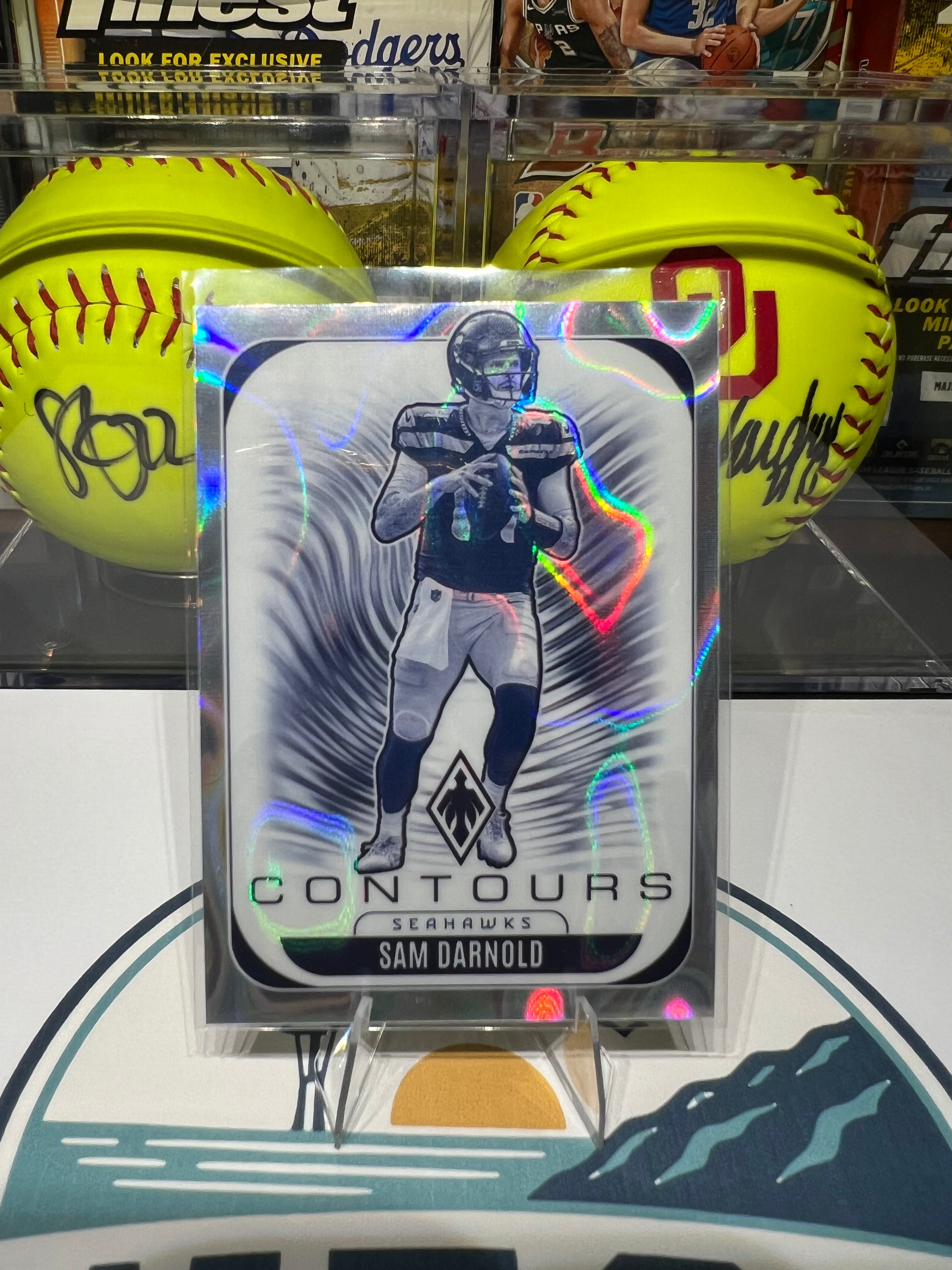 Sam Darnold - 2025 Panini Phoenix Contours Silver Lava Prizm #29 118/199