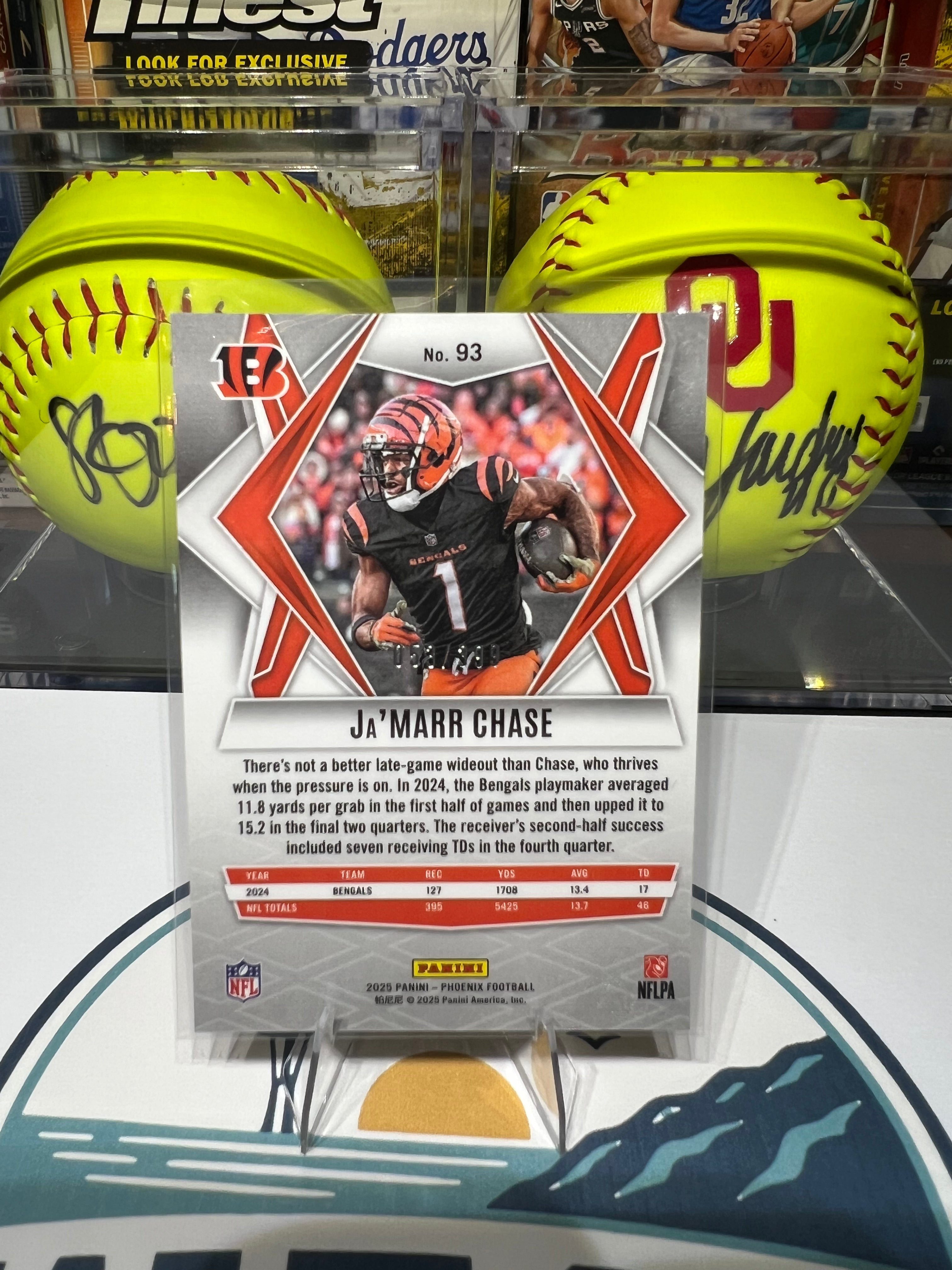 Ja'Marr Chase - 2025 Panini Phoenix Red Winter Prizm #93 53/399