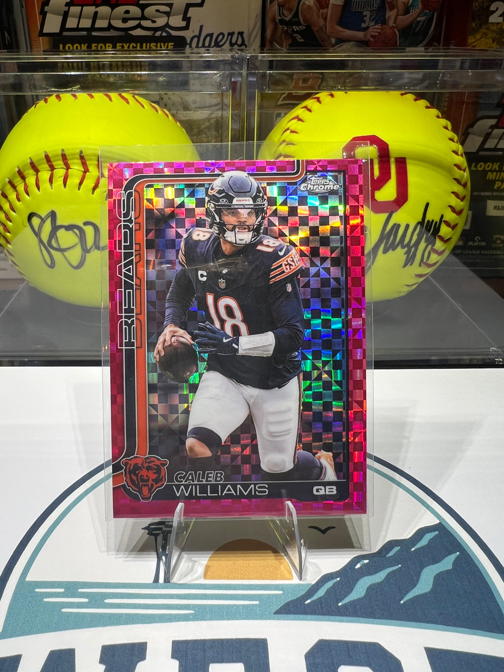 Caleb Williams - 2025 Topps Chrome X-Fractor Pink #52