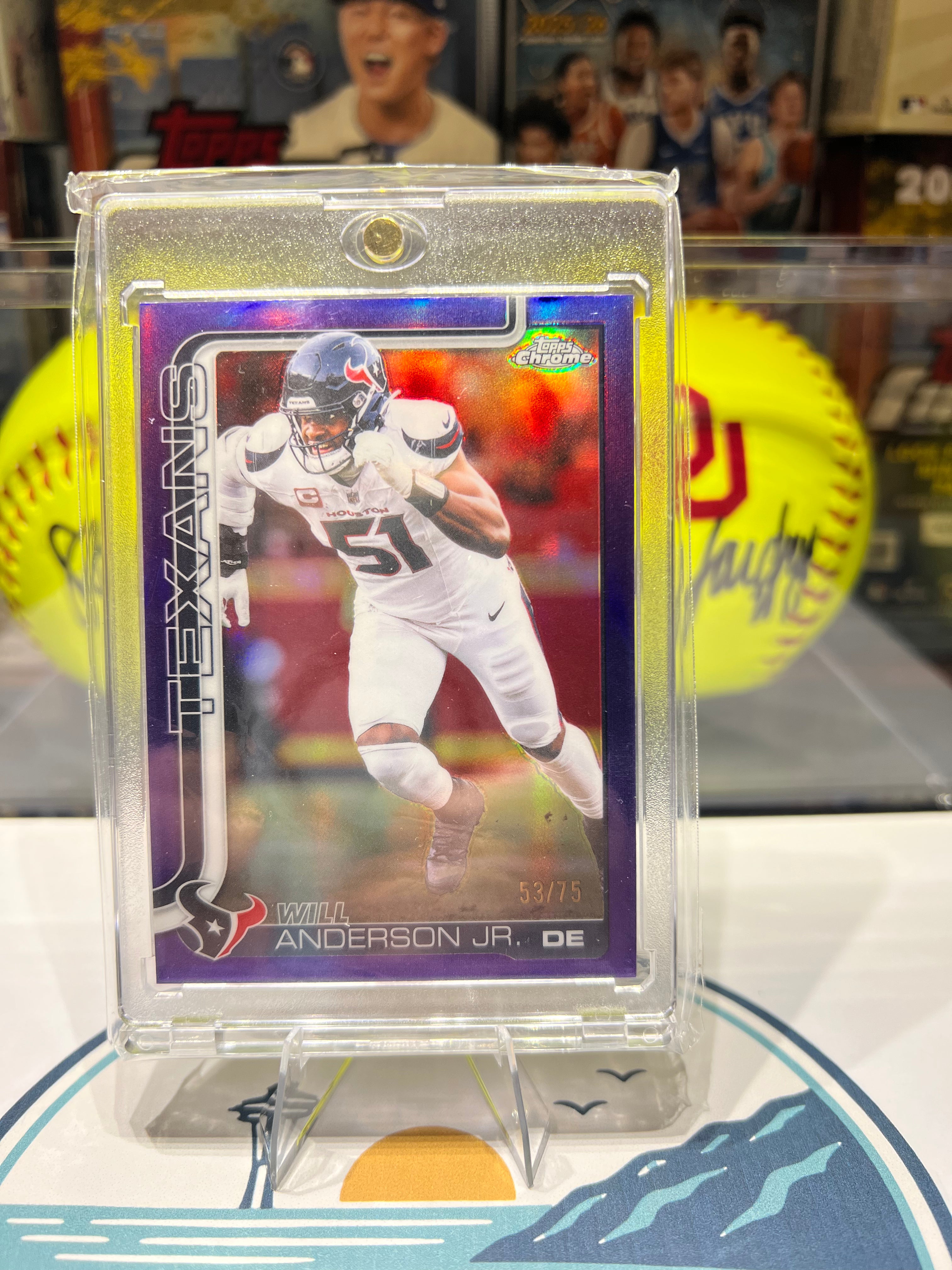 Will Anderson Jr. - 2025 Topps Chrome Purple Refractor #121 /75