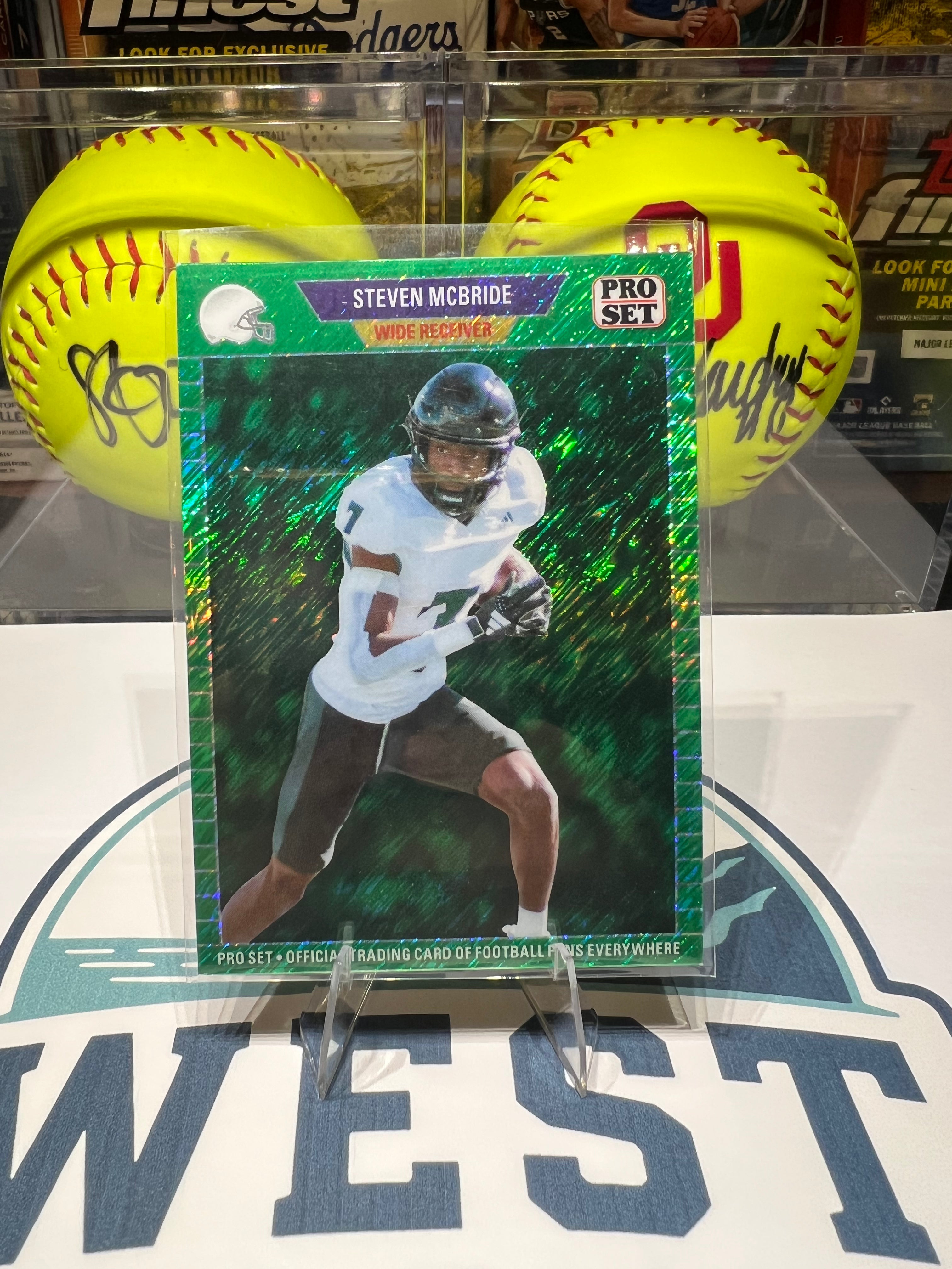 Steven McBride - 2024 Leaf Pro Set Green Shimmer #89B-247 1/7