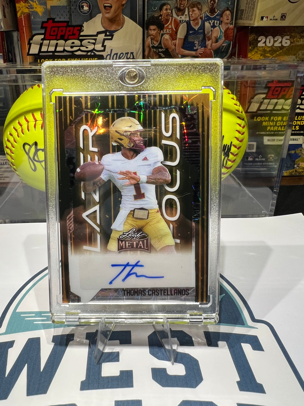 Thomas Castellanos - 2024 Leaf Metal Lazer Focus Gold Laser Autograph #LFA-TC1 1/1