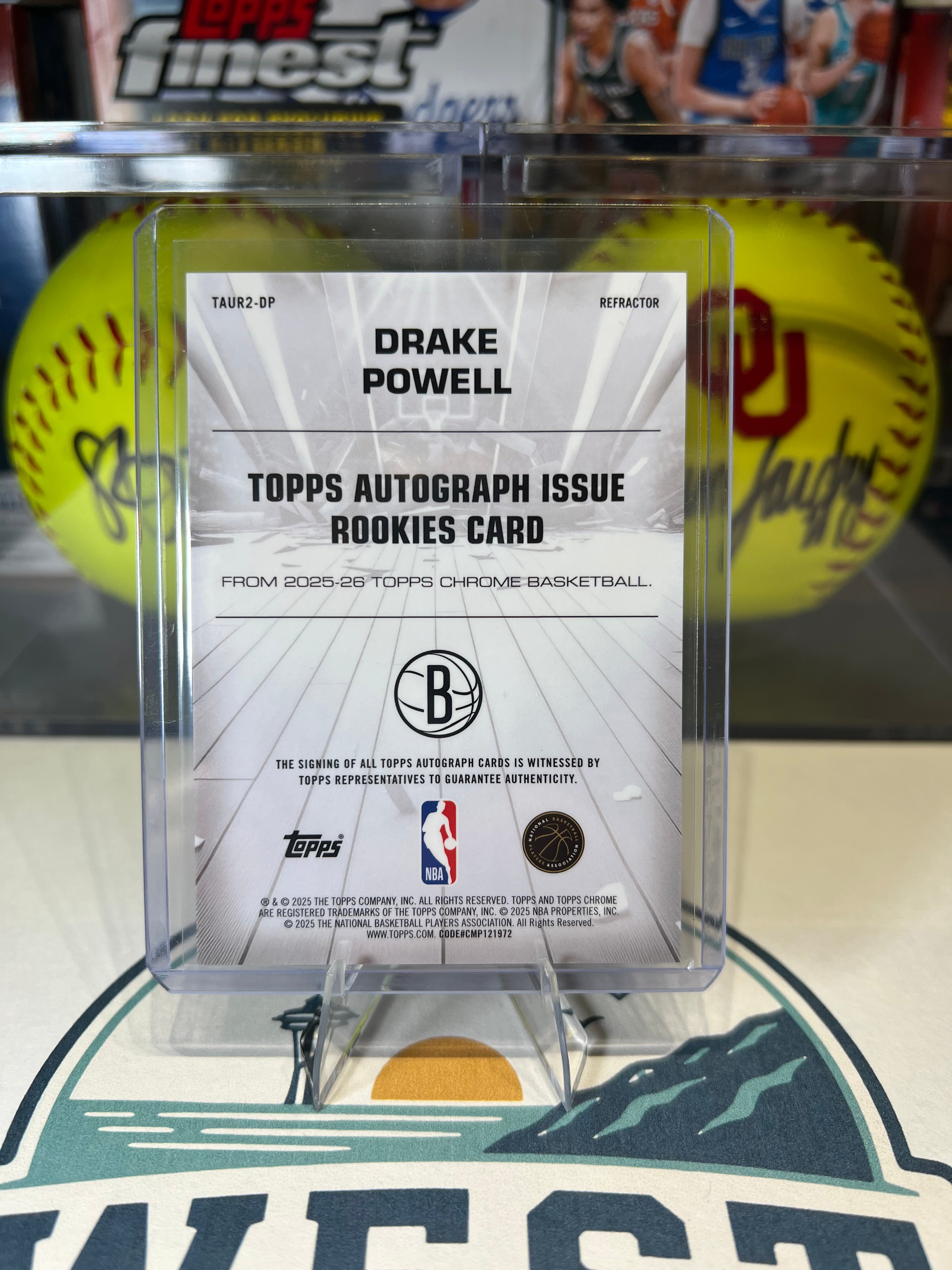 Drake Powell - 2025 Topps Chrome Rookie Autograph Refractor #TAUR2-DP