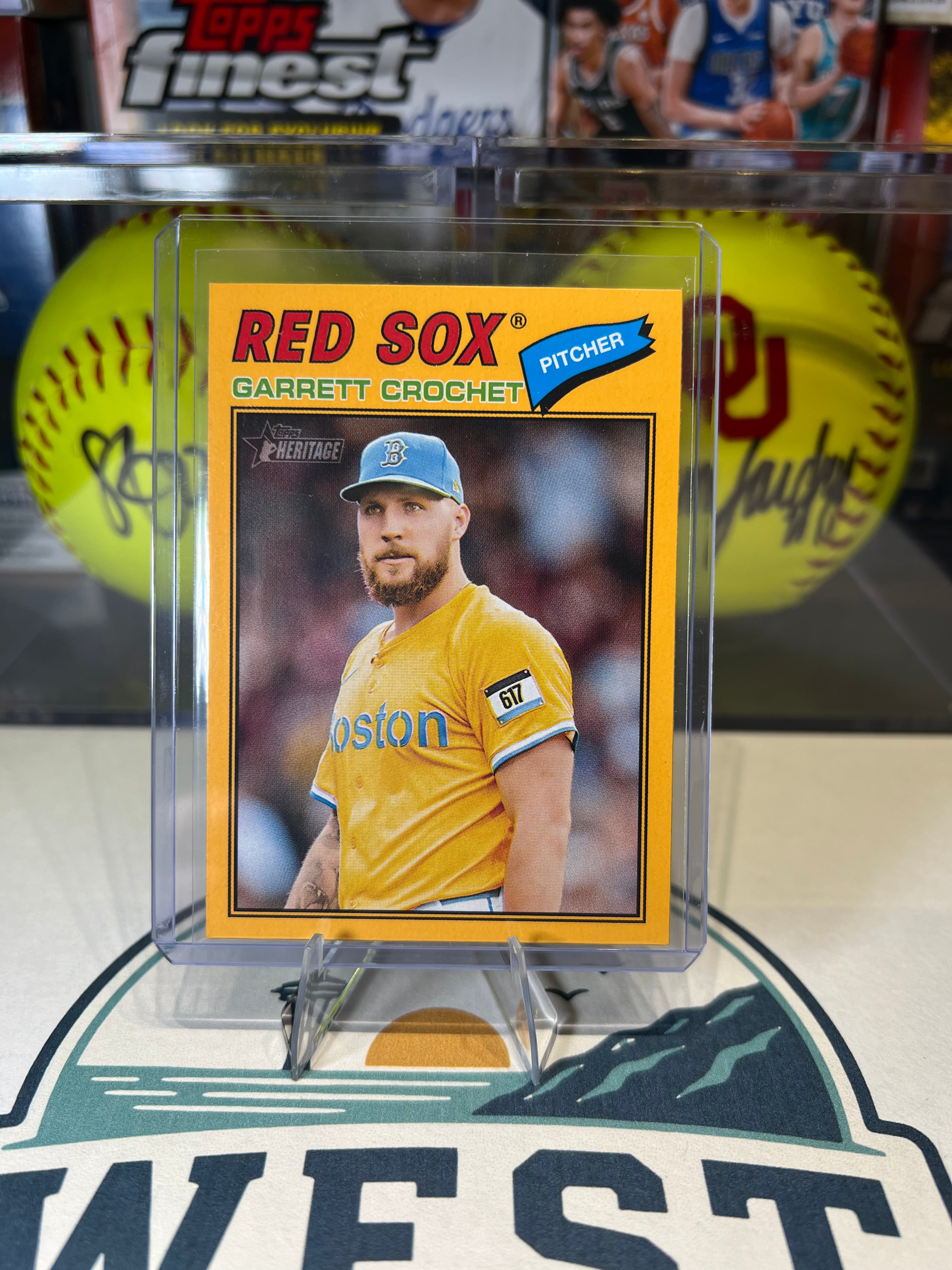 Garrett Crochet - 2026 Topps Heritage Dark Yellow Color Match #23