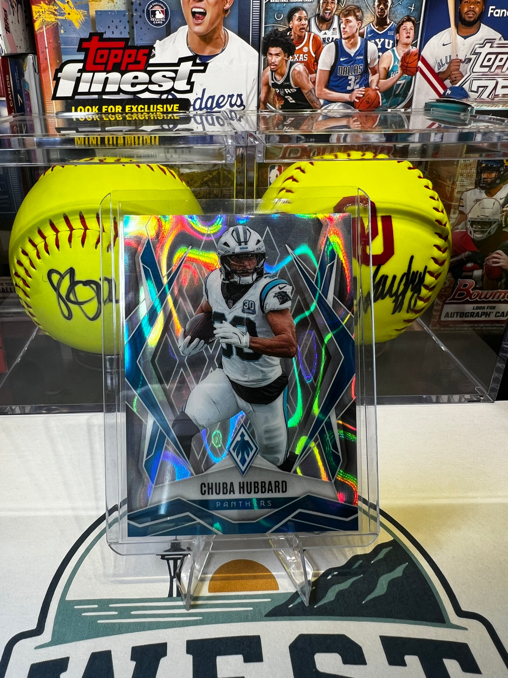 Chuba Hubbard - 2025 Panini Phoenix Silver Lava Prizm #75