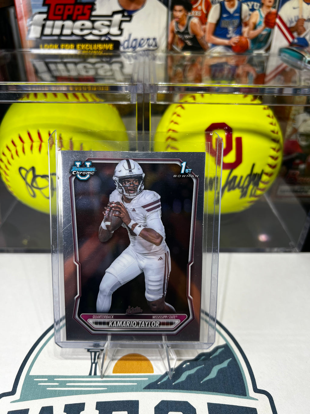 Kamario Taylor - 2026 Bowman Chrome U 1st Bowman #BCP-100