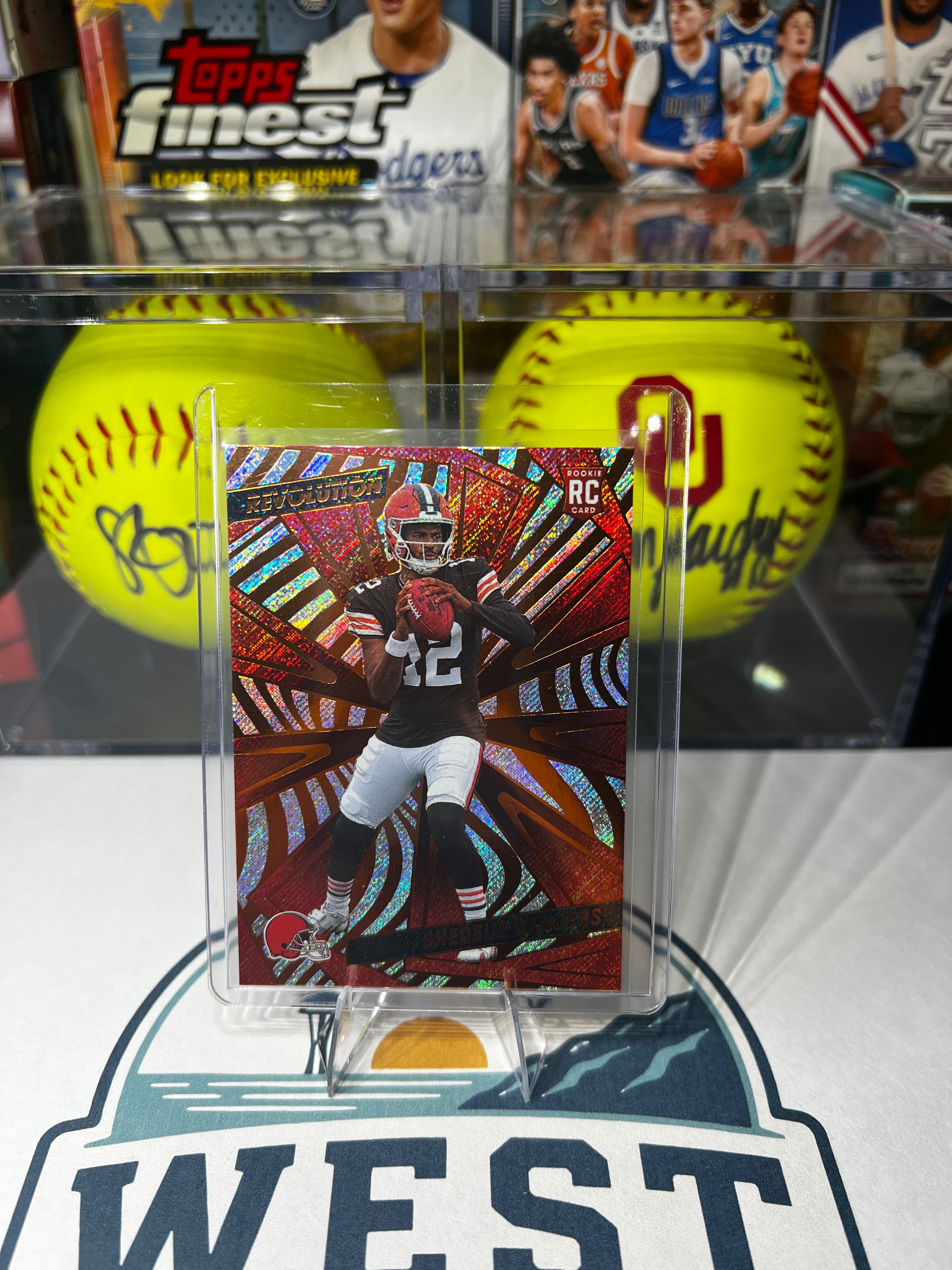 Shedeur Sanders - 2025 Panini Revolution Red Swirl Refractor #239