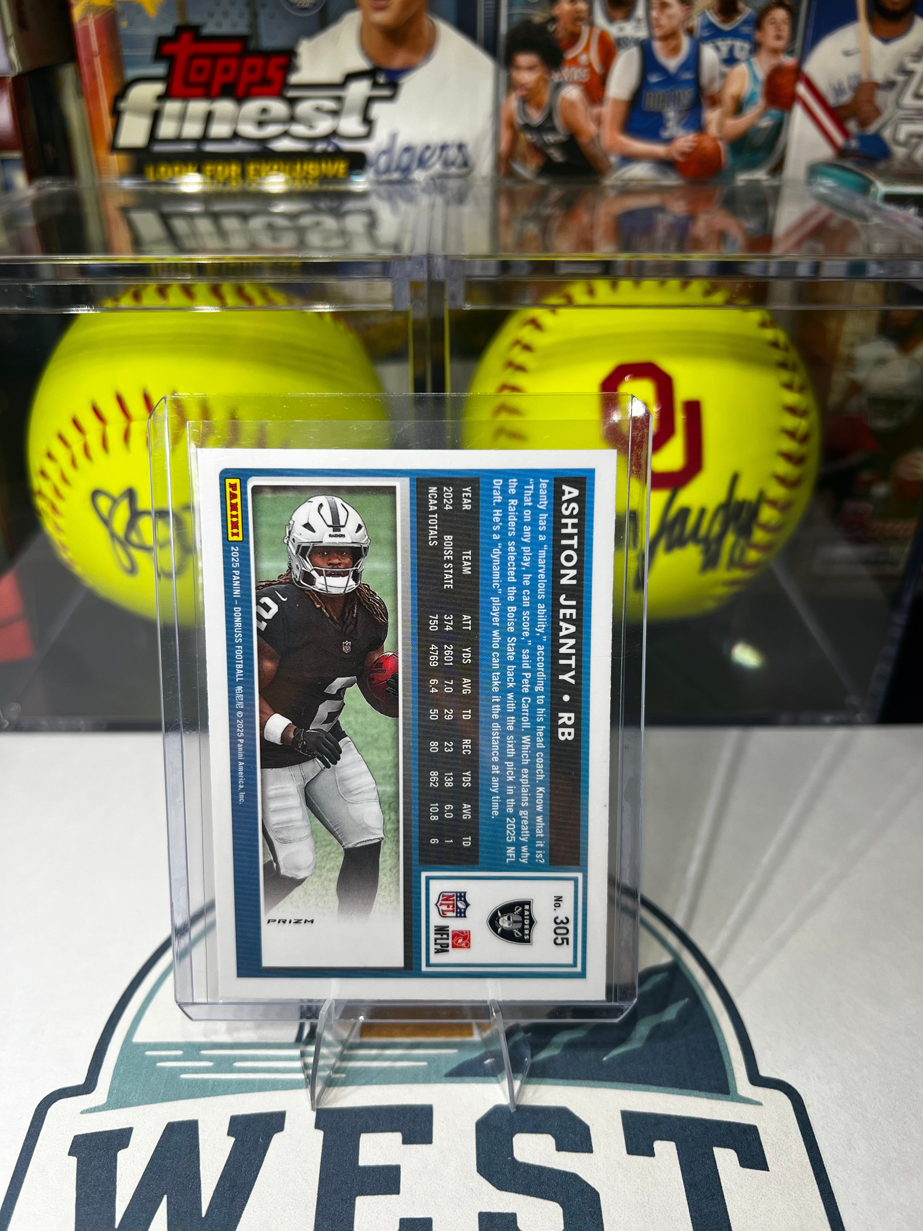 Ashton Jeanty - 2025 Panini Donruss Optic Rated Rookies Preview Pink #305