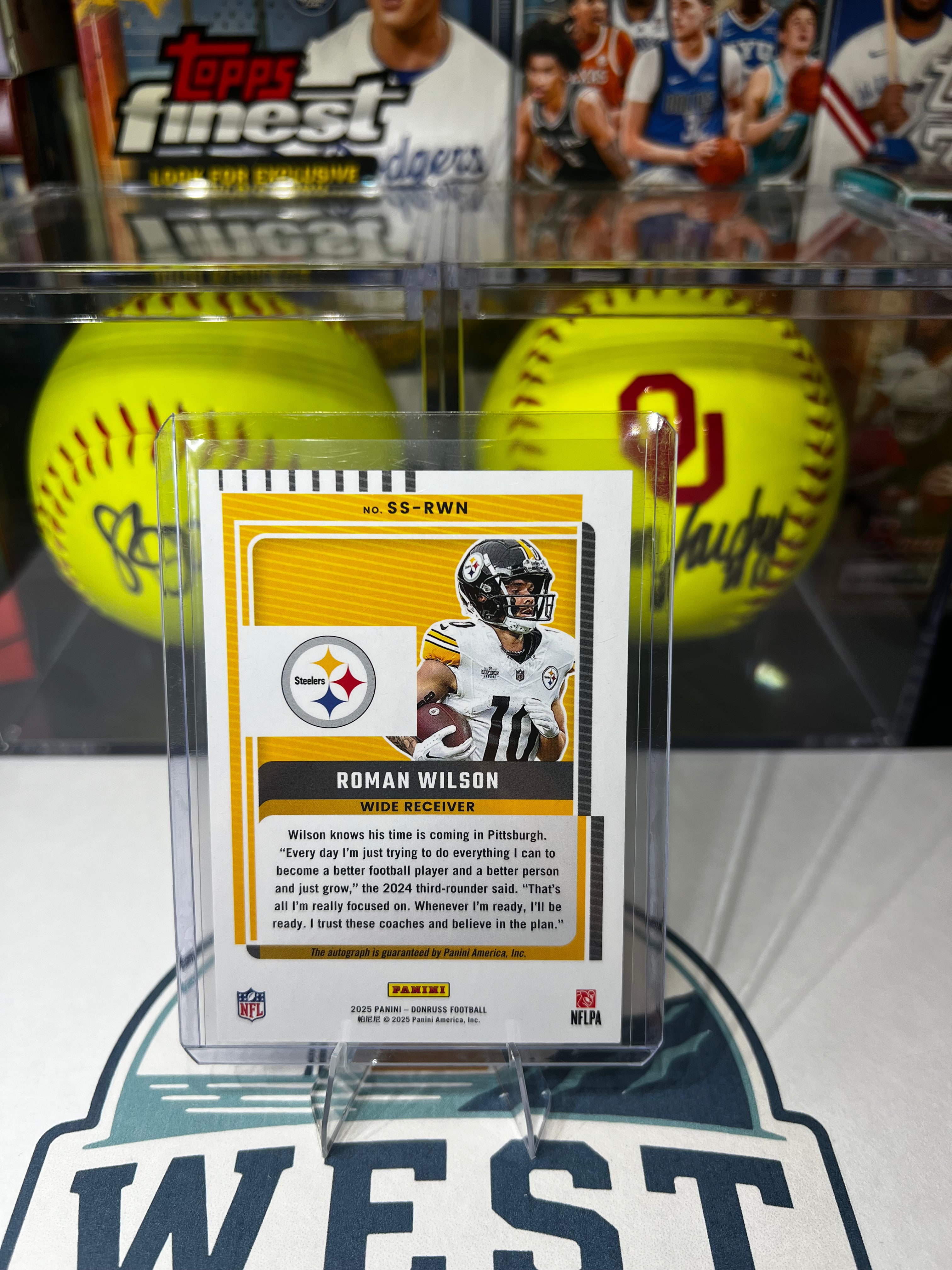 Roman Wilson - 2025 Panini Donruss Signature Series # SS-RWN Autograph