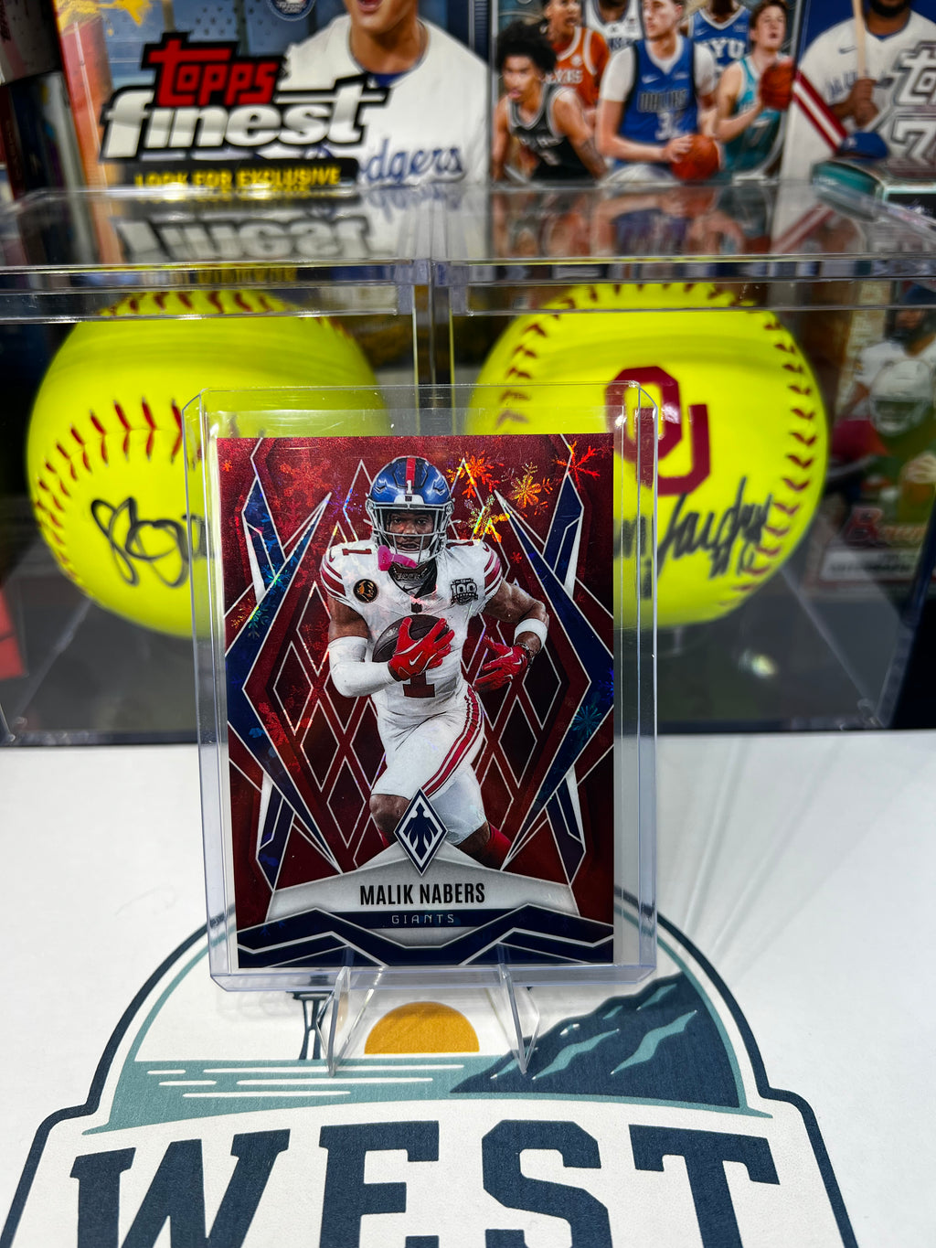 Malik Nabers - 2025 Panini Phoenix Red Winter Prizm #143 146/399